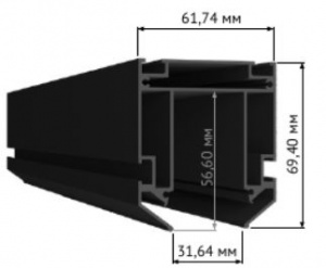 Профиль для монтажа шинопровода в натяжной ПВХ потолок ST Luce SKYLINE 220 ST015.129.02 - фото и цены